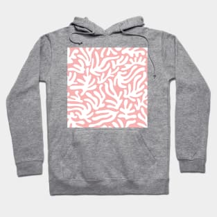 Santorini Summer / Modern Shapes on Blush Pink Hoodie